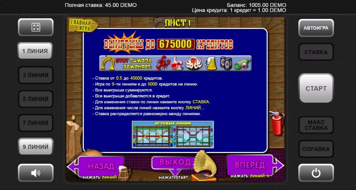 Максимальный выигрыш в кредитах
